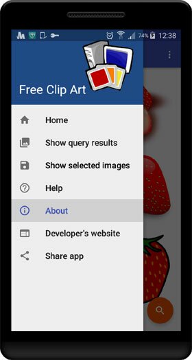 freeClipArtGold free clip art gold android app left navigation drawer menu