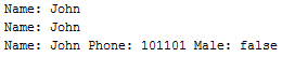 LogCat display for bundle data