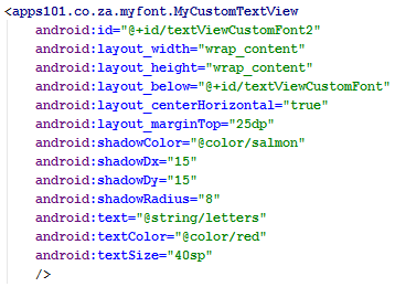 Android custom fonts tutorial TypeFace custom TextView class XML