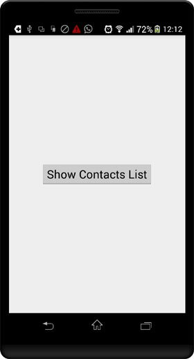 Converting Android activities to fragments main activity screenshot