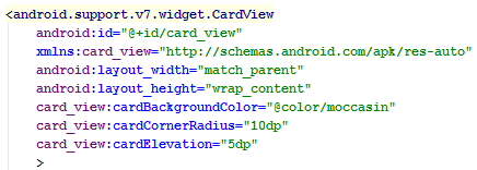 Android CardView widgets tutorial CardView