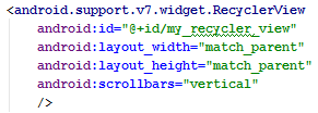 Android RecyclerView widget tutorial