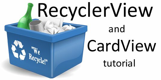 RecyclerView and CardView tutorial icon