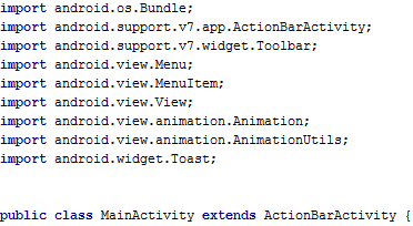 Android Toolbar extend ActionBarActivity import