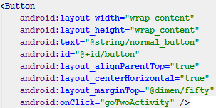 onClick() method in button xml