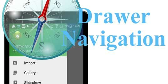 android material design navigation drawer tutorial icon