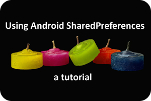 Android SharedPreferences tutorial logo